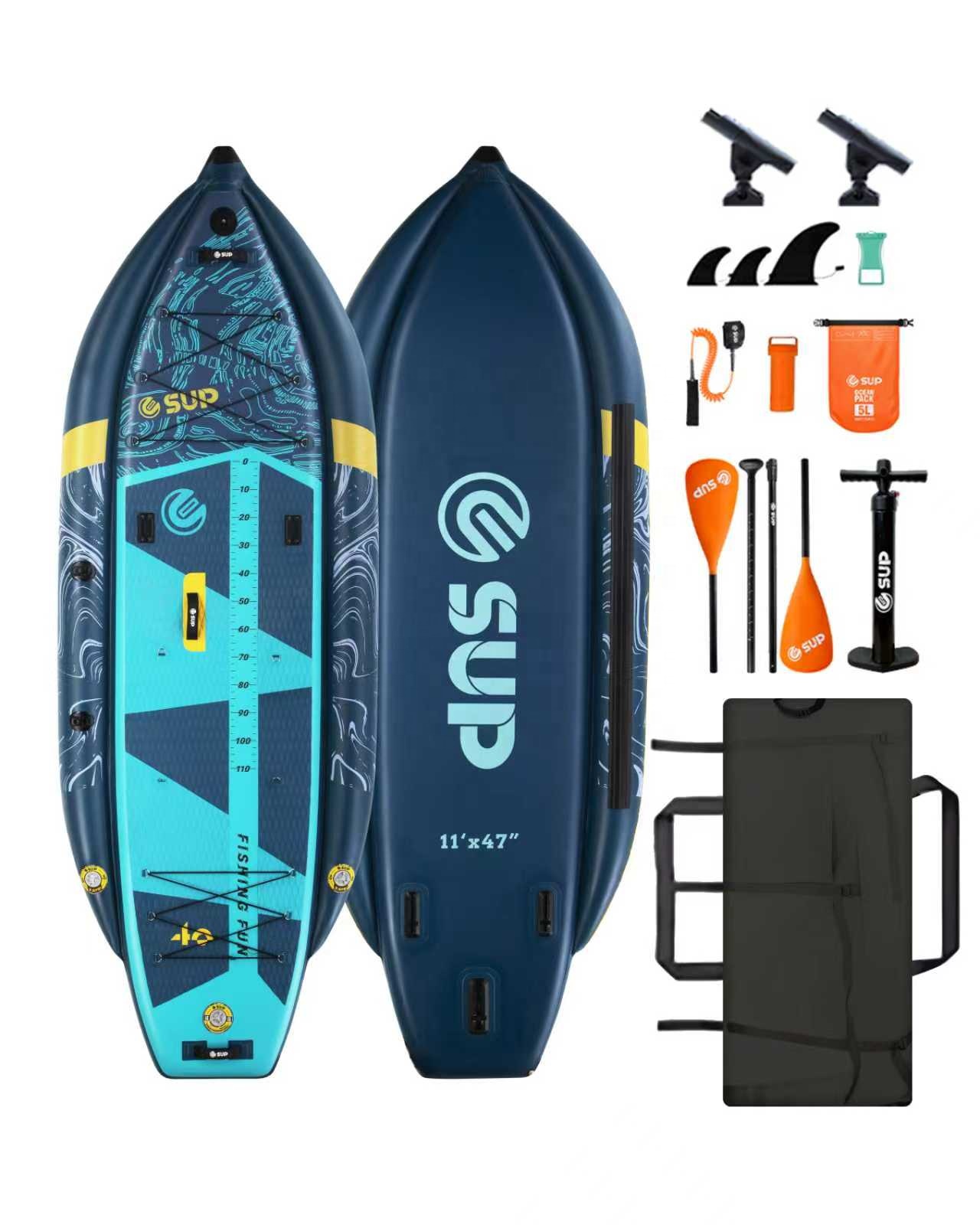 Inflatable Fishing Kayak with  - đánh giá và giá Fishing Kayak Rod Holder